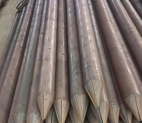 福建尖头钢花管隧道打设